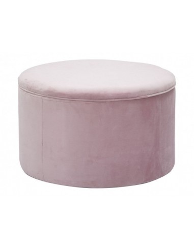 Tabouret rembourré en tissu, avec espace de rangement Scarpe Roz, Ø71xH41 cm shop