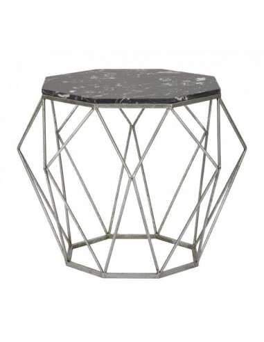 Table basse en métal Diamond Marble Noir, Ø68xH52 cm ouvre sa boutique