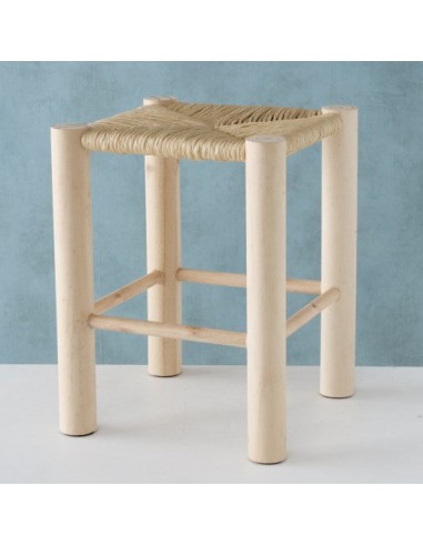 Tabouret Jouko en bois naturel, l32xA32xH40 cm Les magasins à Paris et en Île-de-France