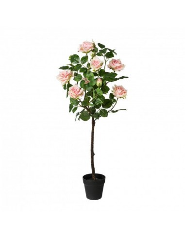 Fleur artificielle en pot, Tronc de roses Rose, H95 cm les ligaments