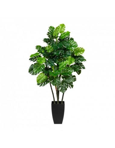 Plante artificielle en pot, Splitphilodendron Vert, H105 cm en ligne