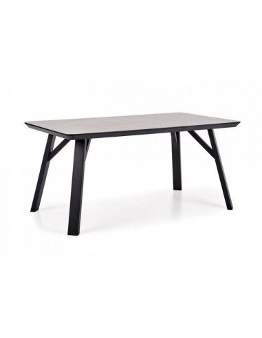 Table MDF et métal Halifax Gris / Noir, L160xl90xH76 cm pour bénéficier 