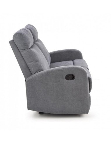 Canapé inclinable tapissé de tissu, 2 places Oslo 2S Gris foncé, l128xA95xH100 cm meilleur choix