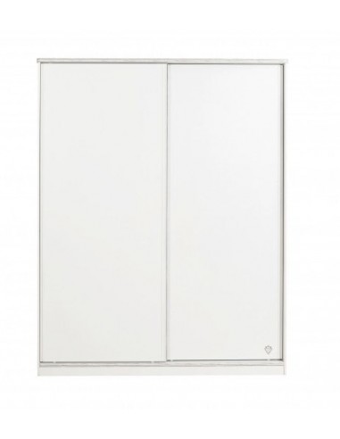 Armoire à palettes avec 2 portes coulissantes pour les jeunes Blanc, l164xA59xH206 cm hantent personnes