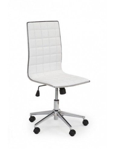 Chaise de bureau ergonomique, revêtue de cuir écologique Tyrol Blanc, l44xA46xH97-107 cm online