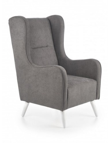 Fauteuil tapissé de tissu Chester Dark Gris, l67xA85xH114 cm français