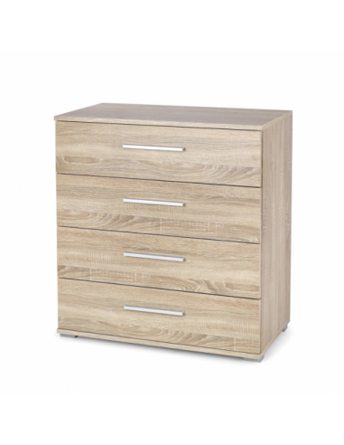 Commode avec 4 tiroirs Lima KM-3 Chêne Sonoma, l77xA40xH82 cm la chaussure