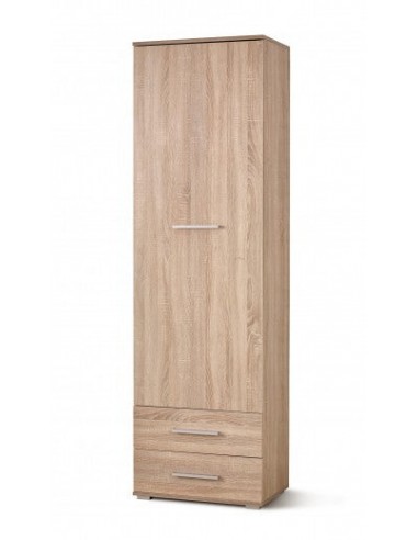 Armoire palette avec 1 porte et 2 tiroirs Lima REG-1 Chêne Sonoma, l60xA40xH200 cm ouvre sa boutique