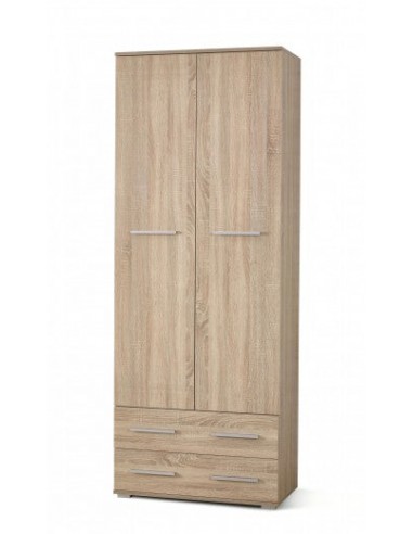 Armoire palette 2 portes et 2 tiroirs Lima REG-2 Chêne Sonoma, l77xA40xH200 cm vente chaude votre 