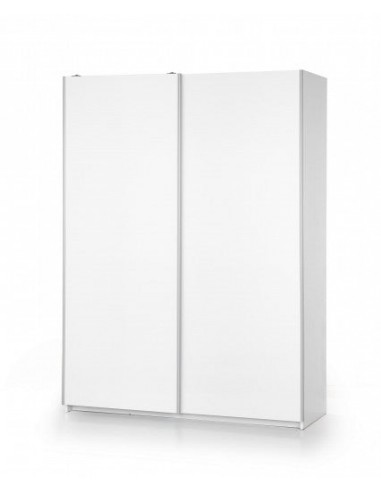 Armoire palette 2 portes coulissantes Lima S-1 Blanc, l153xA58xH210 cm shop