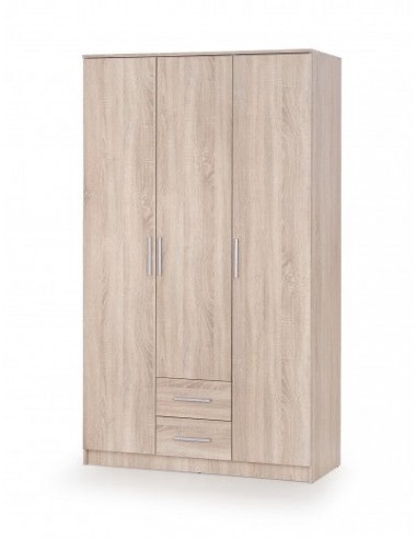 Armoire palette 3 portes et 2 tiroirs Lima S-3 Chêne Sonoma, l120xA52xH205 cm 2024