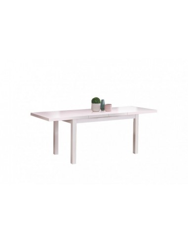 Table extensible en aggloméré et MDF Tiago 2 Blanc, L140-220xl80xH76 cm paiement sécurisé