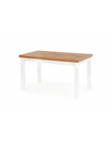 Table extensible en MDF et bois de hêtre Tiago Lancelot Chêne / Blanc, L140-220xl80xH76 cm Venez découvrir notre 