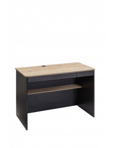 Table de bureau en palette pour les jeunes Blacky Noir / Nature, L110xl58xH75 cm acheter en ligne