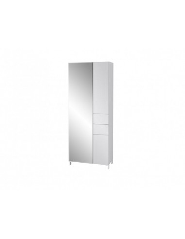 Meuble d'entrée en MDF avec miroir et 3 portes, Kalis Gris, l80xA39xH200 cm Le MVP de beaucoup