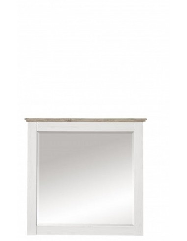 Miroir pâle et MDF, Victory Blanc, l89xH85 cm de pas cher