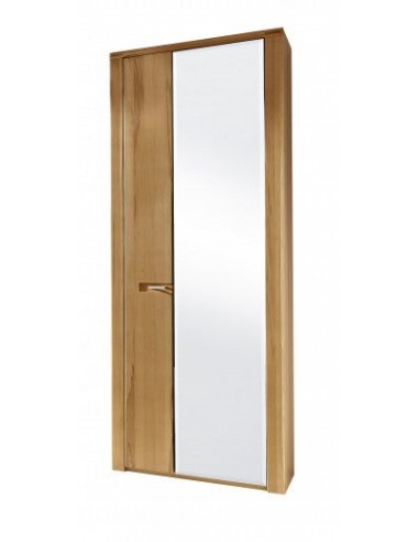 Armoire d'entrée palette avec miroir 2 portes, Natur Plus, l74xA40xH200 cm hantent personnes