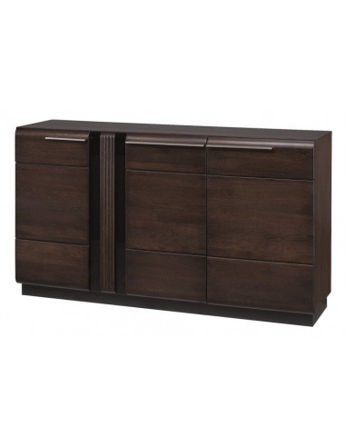 MDF et commode pâle, avec 3 portes Gates 45 Chêne Choco, l160xA42xH90 cm Dans la société mordern