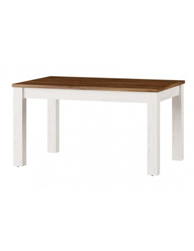 Table à rallonges en Country 40 pâle Blanc / Chêne, L140-214xl90xH76 cm Venez découvrir notre 