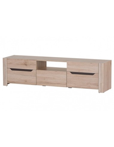 Commode TV en bois, avec 1 tiroir et 2 portes Desjo 20 Grand Chêne San Remo, l170xA42xH46 cm du meilleur 