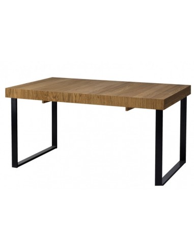 Table extensible en bois, placage et métal Mosaic 40 Chêne / Noir, L160-220xl90xH78 cm sur le site 