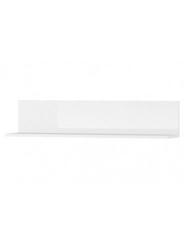 Petite étagère palette suspendue Gabrielle 23 blanche, l100xA22xH21 cm pas cher 