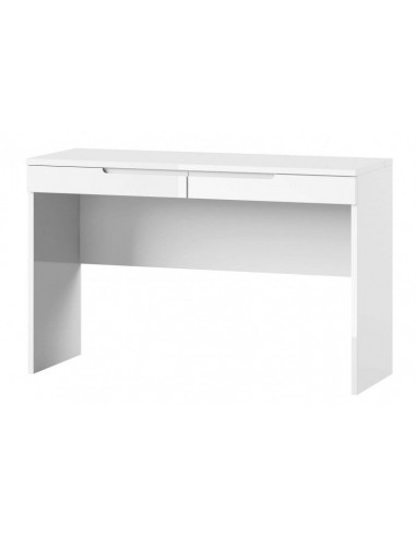 Coiffeuse en aggloméré et MDF avec 2 tiroirs Gabrielle 31 Blanc, L120xl45xH76 cm soldes