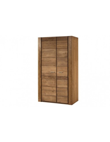 Armoire en placage et aggloméré, avec 2 portes Velours 70 Chêne Rustique, l110xA60xH200 cm brillant des détails fins