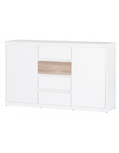 Commode 4 tiroirs et 2 portes Venise 06, l145xA38xH90 cm Le MVP de beaucoup