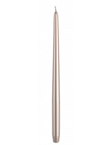 Bougie conique Basic Tall Pearl, Ø2,5xH40 cm plus qu'un jeu 