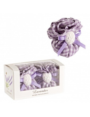 Set d'aromathérapie, 2 pièces, Lavande Blanc / Violet, L15xl6,5xH7 cm outlet