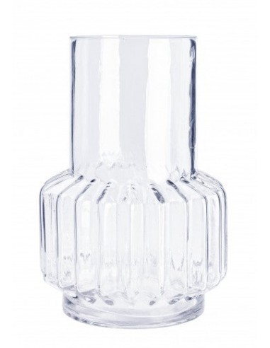 Vase décoratif en verre transparent Asira, Ø17,2xH26 cm la colonne vertébrale