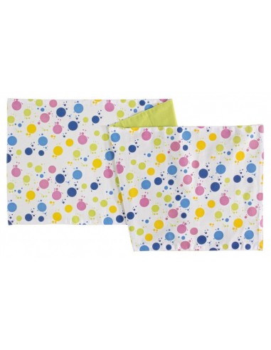 Traverse de table en coton, Bubble Multicolor, 45 x 145 cm Les êtres humains sont 