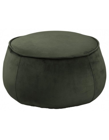 Tabouret rembourré en tissu Mie Velvet Vert Foncé, Ø60xH34 cm Paris Déstockage Promo