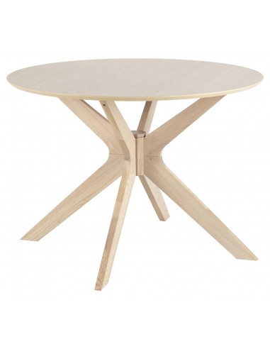 Table en bois aggloméré et placage de chêne Duncan, Ø105xH75 cm 2024